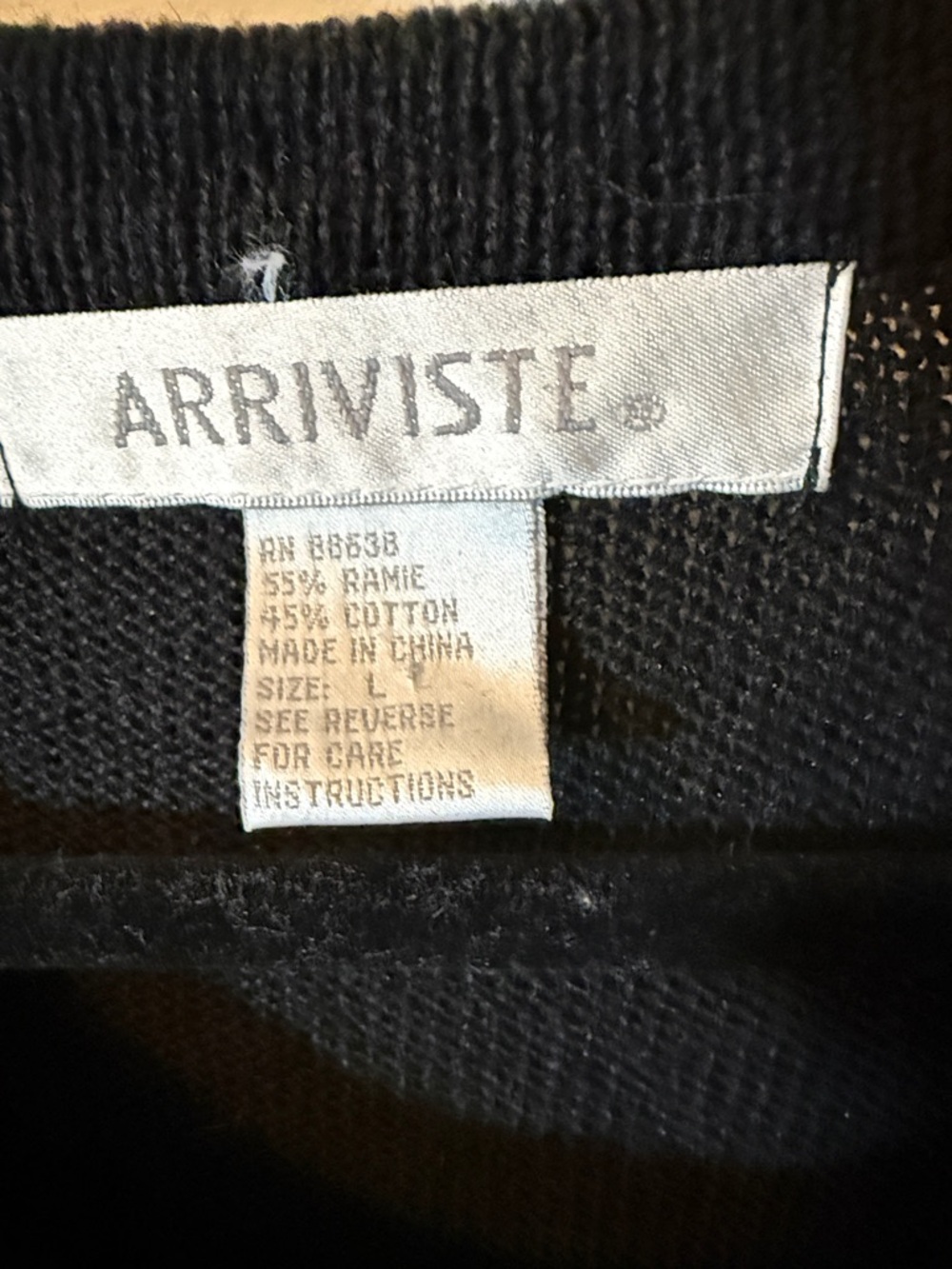 Vintage Arriviste Black Embroidered Holiday Cardigan with Bead Trim - Picture 3 of 7